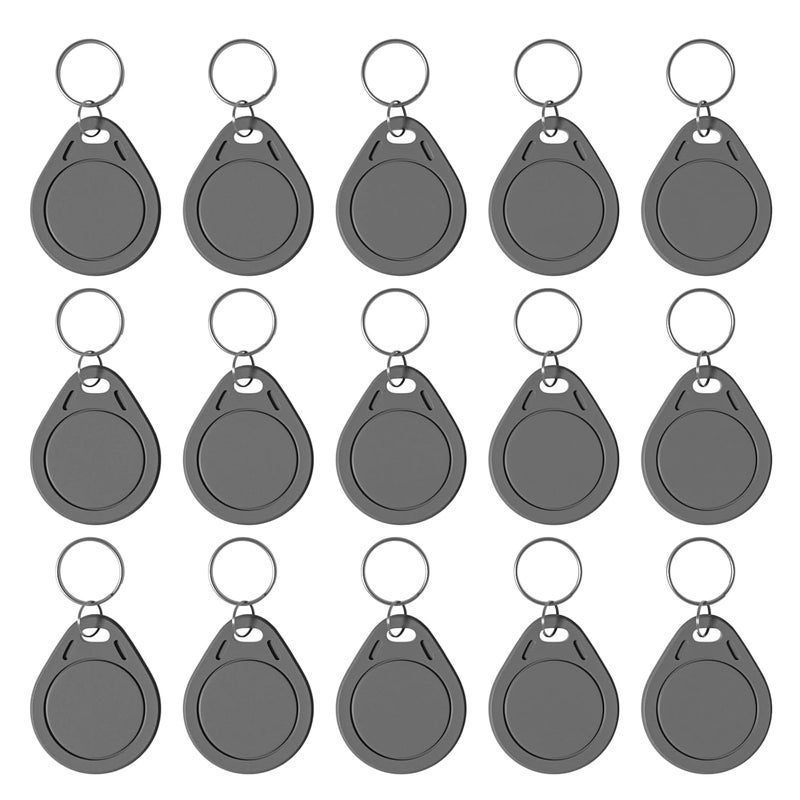 BABIQT 100 pcs Mifare Ultralight C ULC Keyfobs NFC Key fob Token Tag RFID Key Cards, 13.56MHz Contactless Ticket IC MF0ICU2 Gray RFID Key Fobs, Compatible with Upgraded SAFLOK, KABA, ONITY and Salto Locks - Image 1